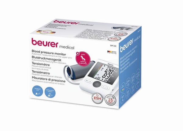 Beurer BM 28 Blood Pressure Monitor With Adaptor (White) - Image 4